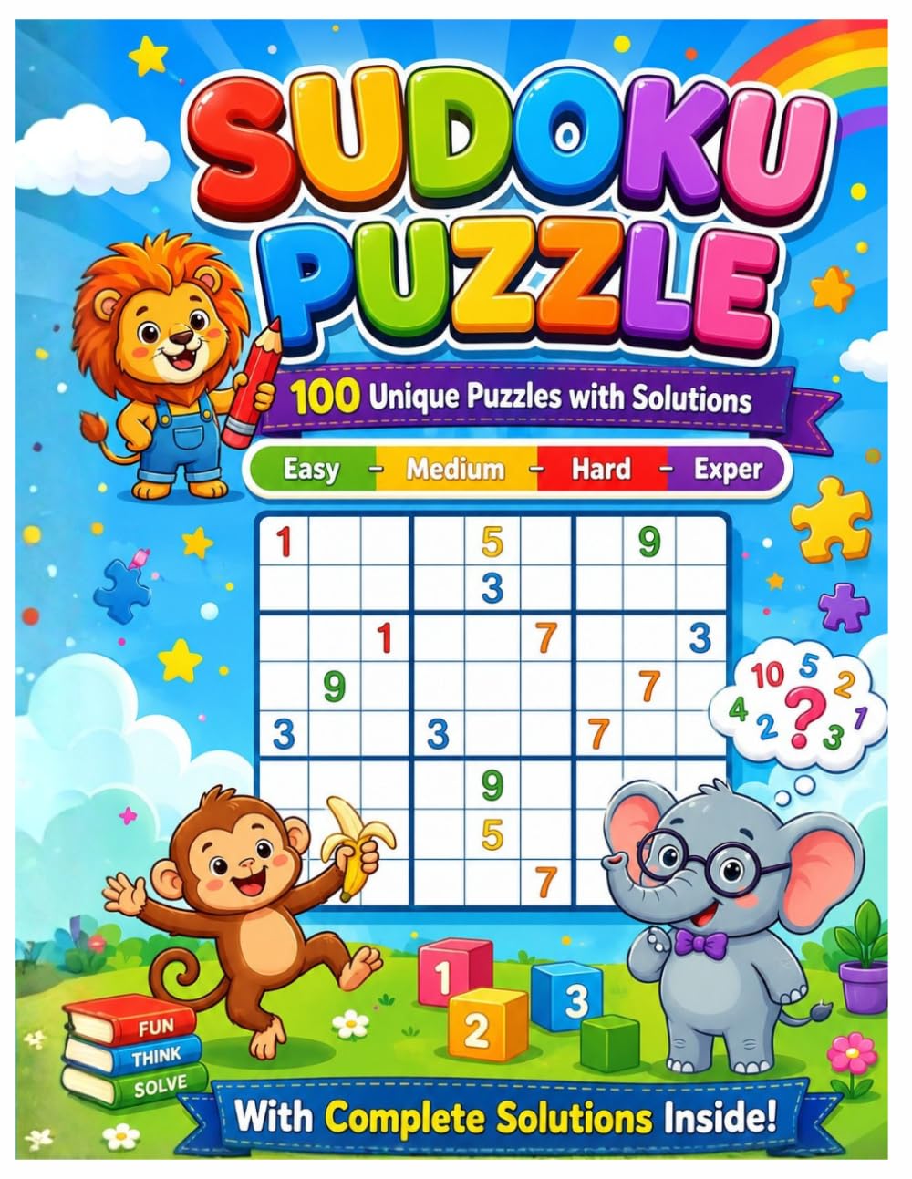 Sudoku Puzzle Book: 100 Sudoku Puzzles with Solutions