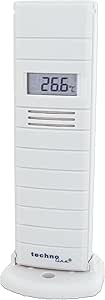 Technoline, mit Außensender, TX29 DTH-IT, Temperatur- und Luftfeuchtesender mit Display, 868 MHz, weiß, 38 x 21 x 129 mm