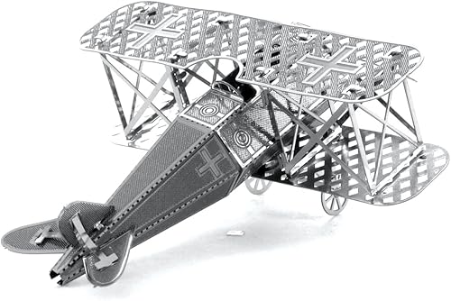 Miniatura 3 de Metal Earth Fokker D-VII Airplane 3D Kit de modelado de metal Fascinaciones