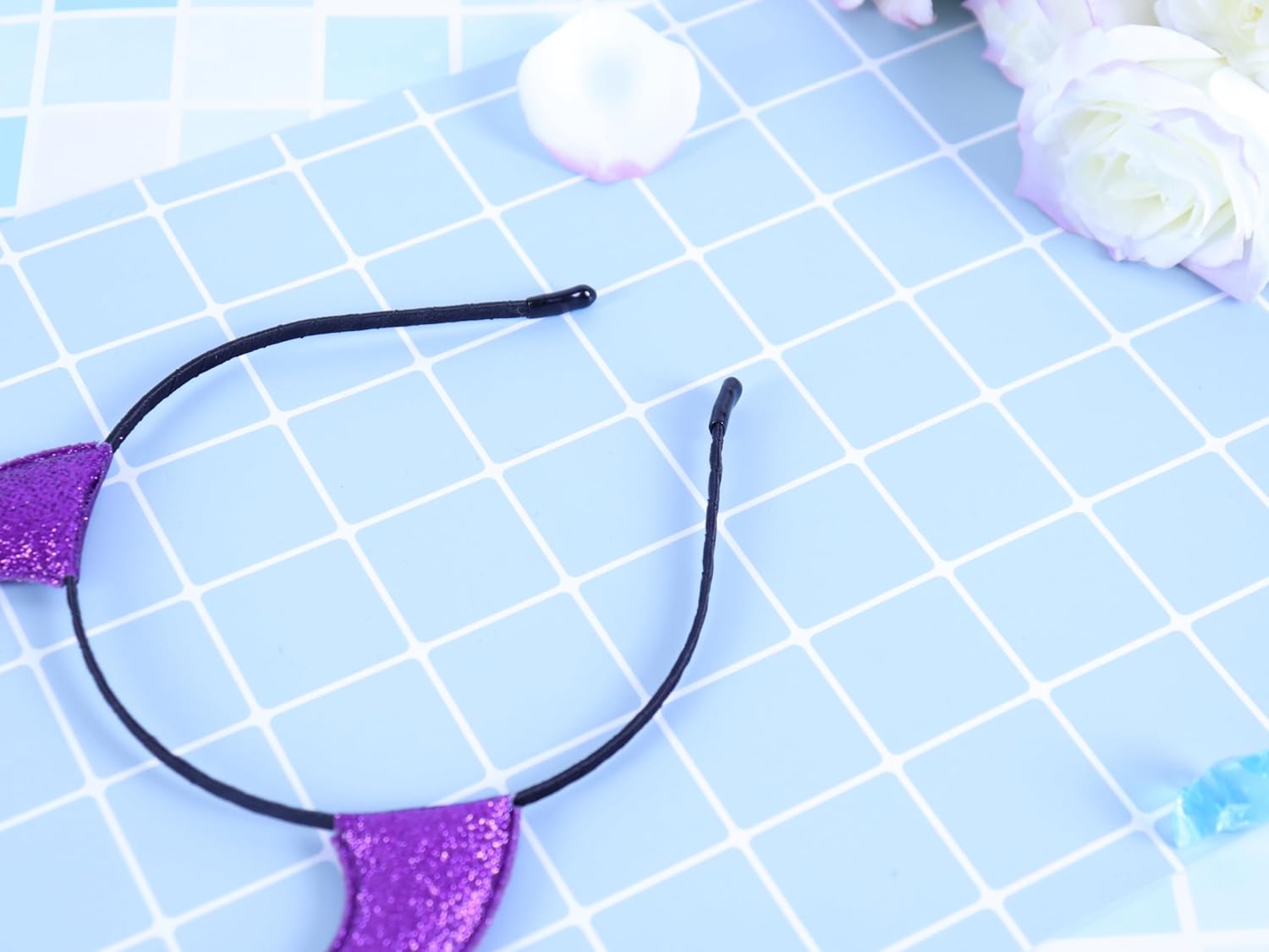 Bonnie Z. Leonardo Glitter Padded Devil Horns Headband - Image 7