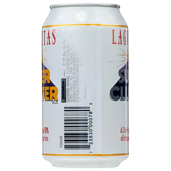 LAGUNITAS BREWING Super Cluster Double IPA Sgl Can, 12 FZ 4
