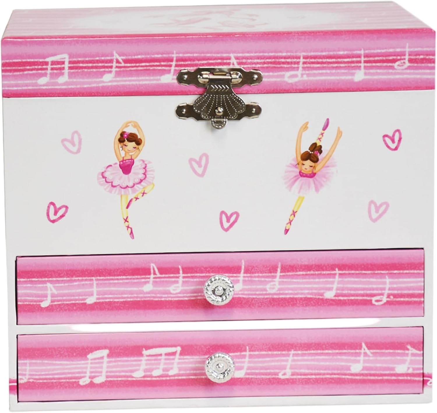 Musical Jewelry Box for Girls Dancing Swan Lake Ballerina Music Box with Mirror & Drawers Cute for Birthday Bedroom Decor
