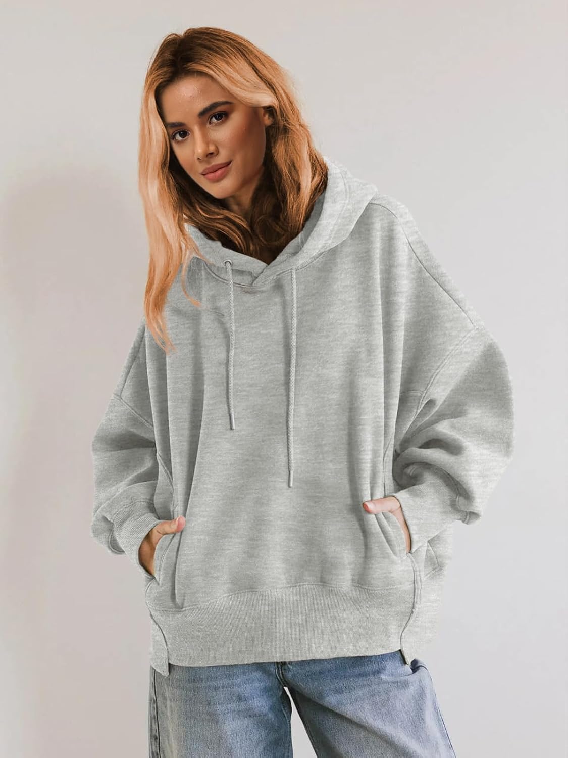 Womens Oversized Hoodies Casual Long Sleeve Drawstring Sweatshirts Pullover Fall Winter Outfits - Image 4