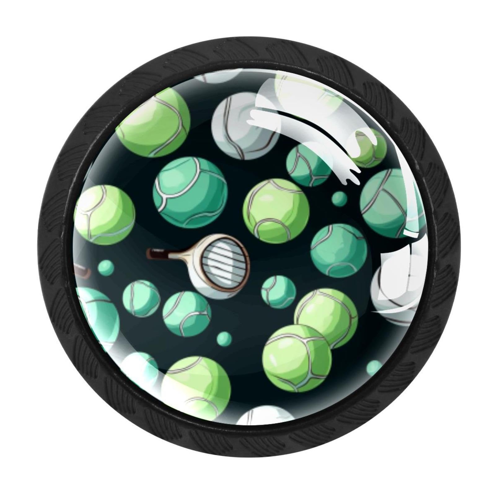 Chenzzzz Multicolored 05 4 Pack Tennis Ball Drawer Knob Cabinet Hardware