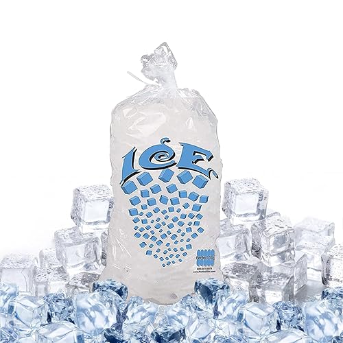 Miniatura 9 de Bolsa de hielo con cierre de amarre giratorio, 10 libras (paquete de 1000)