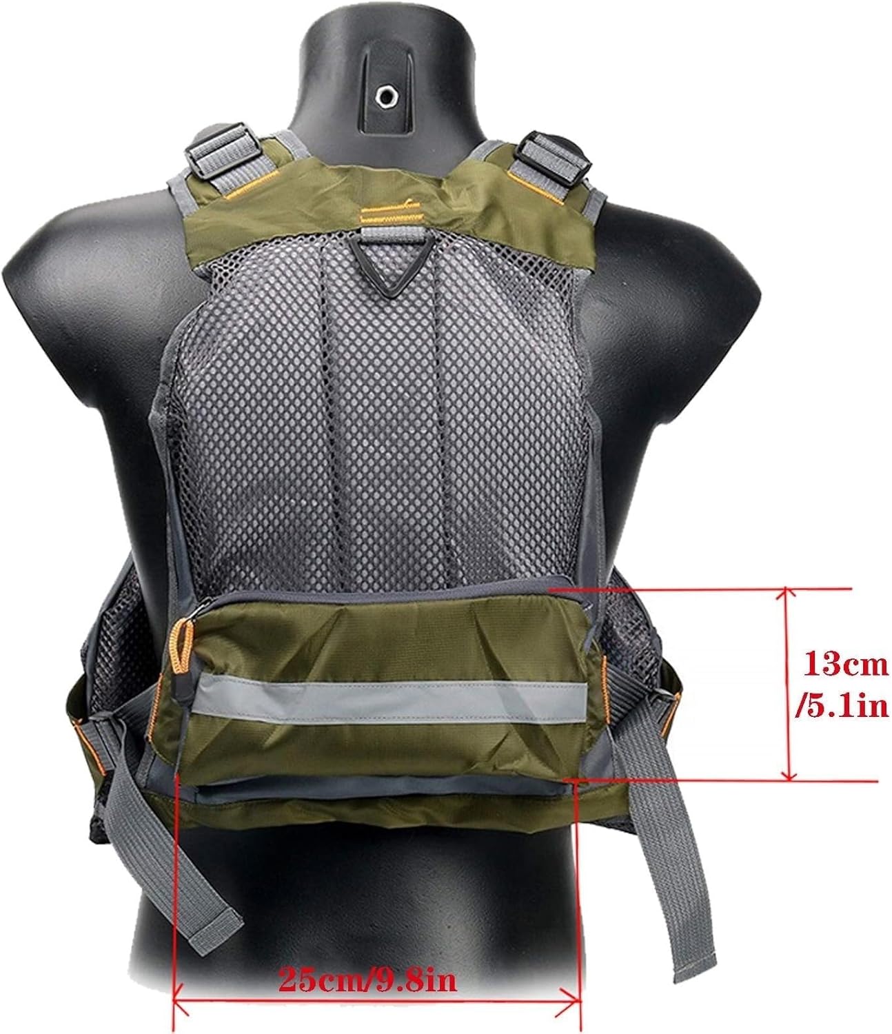 Adult Surf Vest with Removable Liner, Adjustable Surf Vest with Reflective Strips, Pockets for Boating Kayaking, Swimming Surfing Paddling Water Sports