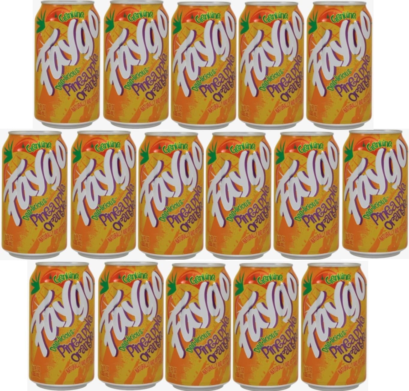 Faygo Soda Pop Soft Drink 16 pack of 12oz Cans (Fruit Punch)