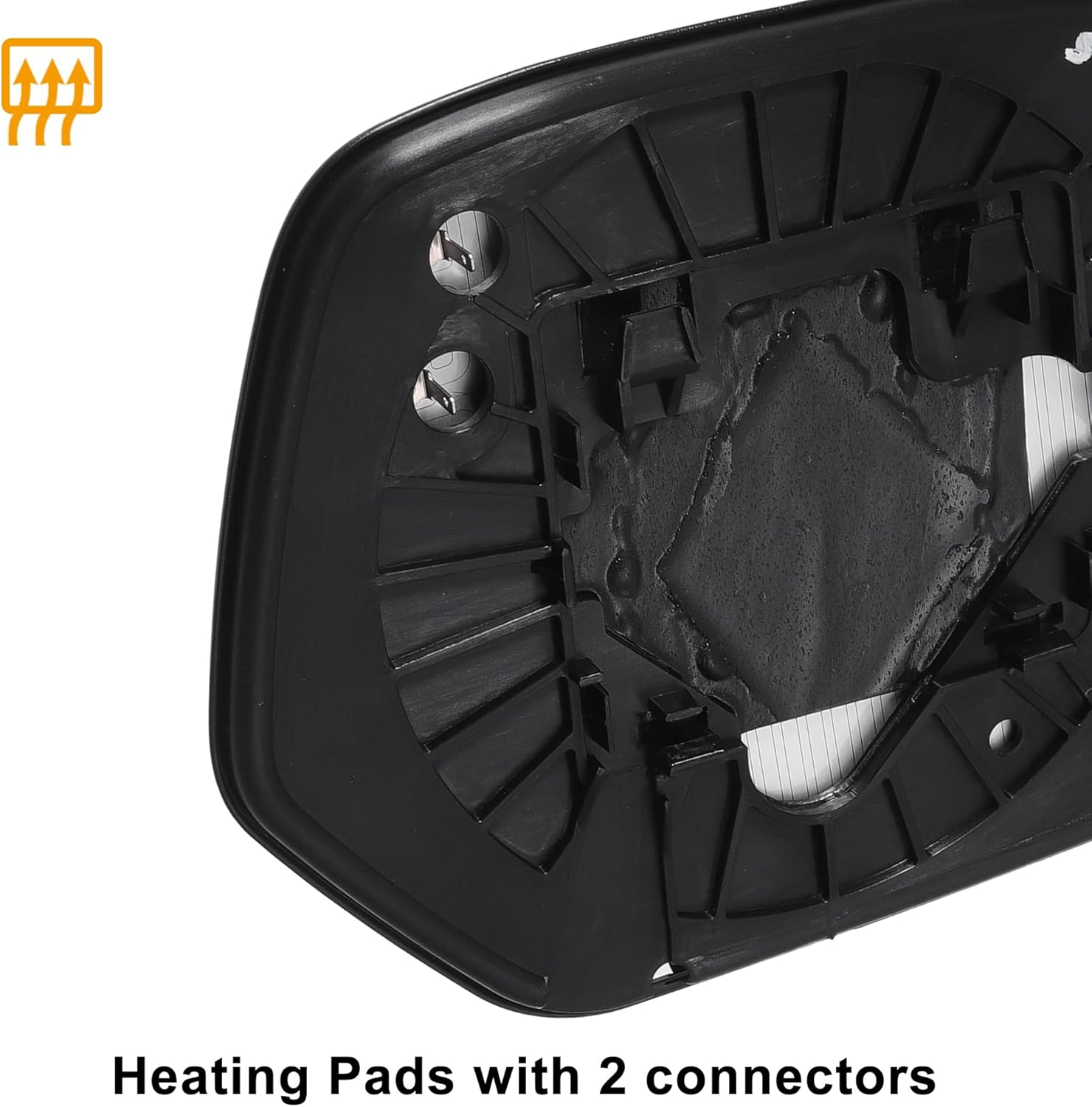 X AUTOHAUX Pair Car Rearview Left Right Side Mirror Glass Replacement W/Backing Plate Heated Blue Glass for Honda CR-V CRV 2007-2011