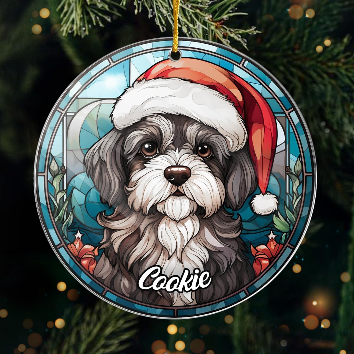 Schitzu christmas ornaments