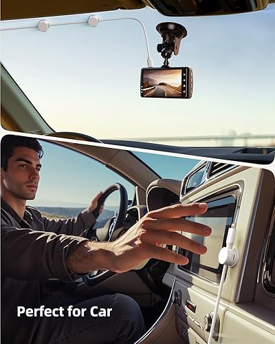 Miniatura 4 de Soporte giratorio para cables, organizador de cables magnético, organizador de cables Inchor para escritorio, paquete de 6 clips para cables para