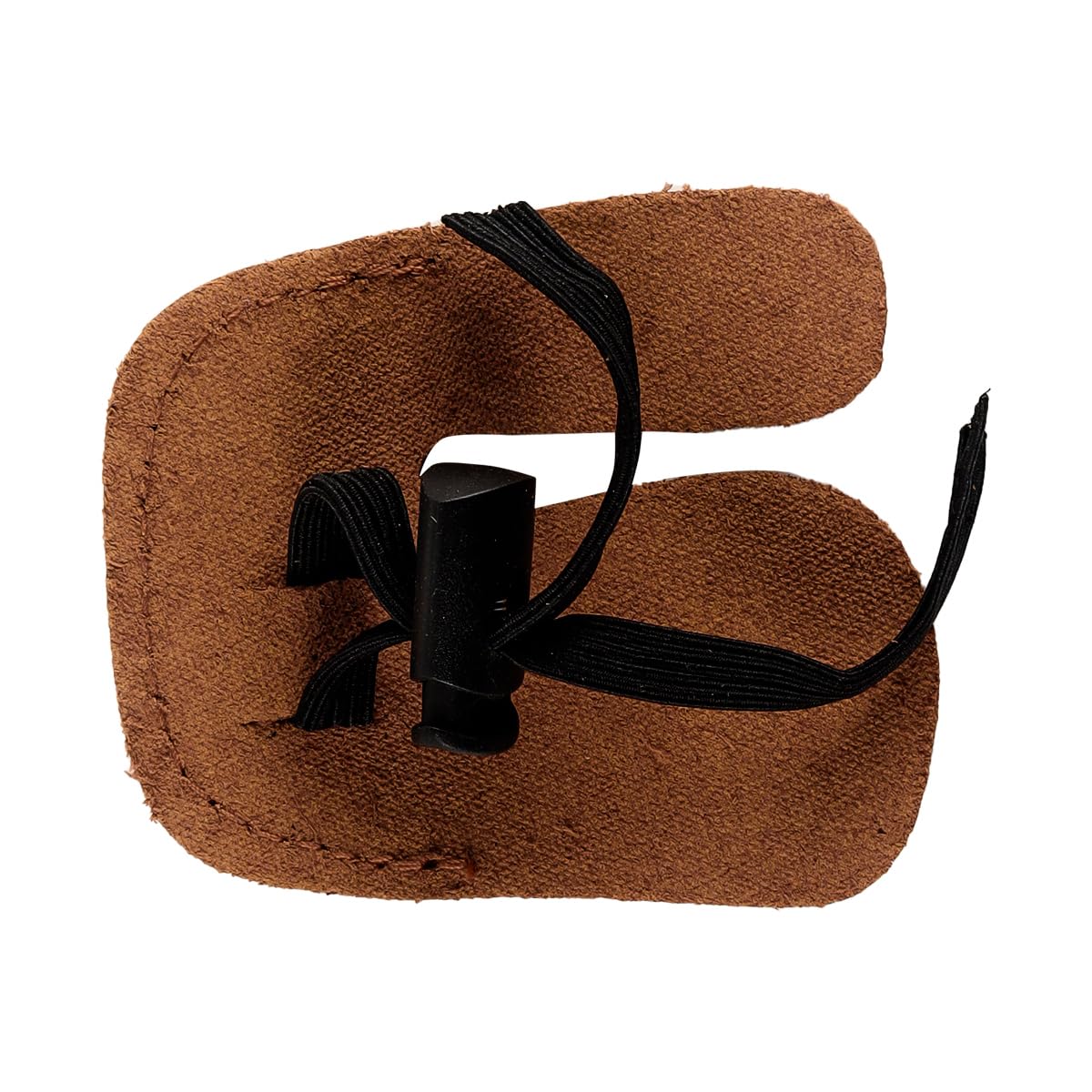 Namvo 2pcs linguette per Dita di tiro con L'Arco in Pelle di Mucca per Protezione per Le Dita di tiro con L'Arco da Caccia all'aperto Marrone