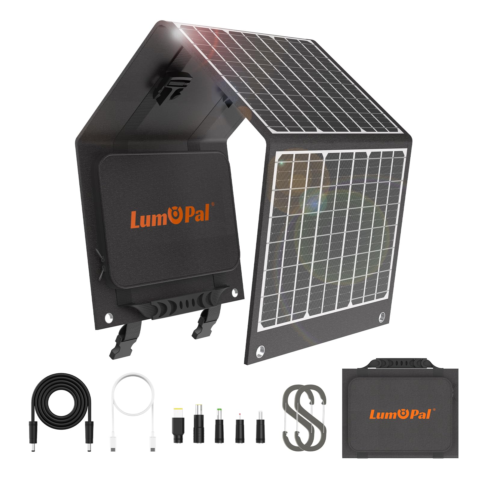 SUNYIMA Zonnepaneel, 40 W, 18 V, Draagbaar, Monokristallijne Zonne Koffer Met Usb Dc Usb C Uitgangen Krokodillenklem Voor Outdoor Camping Camper 2231168121 SUNYIMA Zonnepaneel, 40 W, 18 V, Draagbaar, Monokristallijne Zonne Koffer Met Usb Dc Usb C Uitgangen Krokodillenklem Voor Outdoor Camping Camper 2231168121