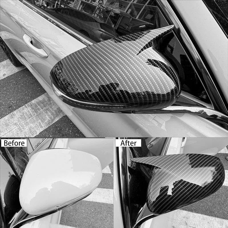 Couvercle rétroviseur Genesis G70 pour masquer rayures look carbone