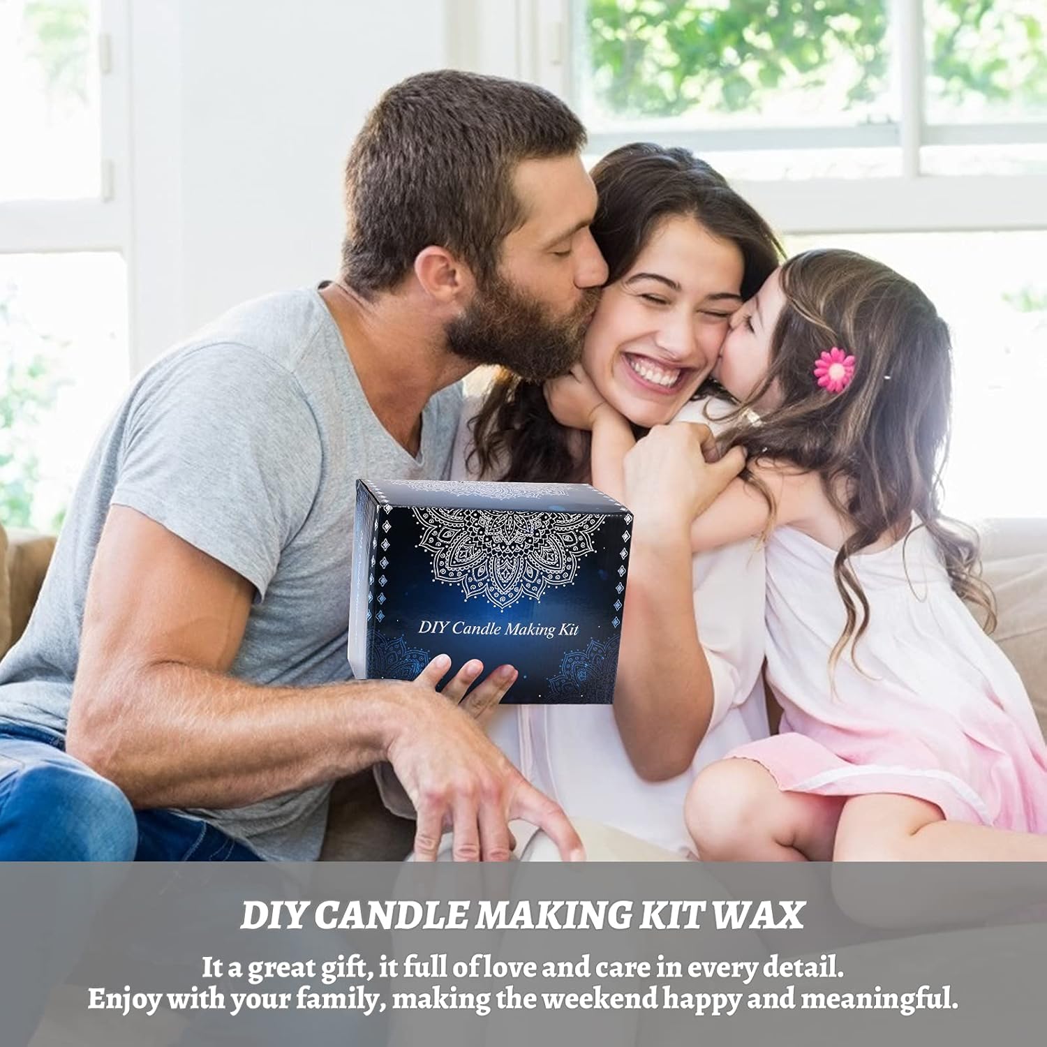 DIY Candle Making Kit, Scented Candles Supplies Crafts for Adults and Teens Gift Set for Women Including Fragrance, Beeswax, Center Devices, Tins, Wicks, Metal Pot, Wicks Sticker & Stir Rod