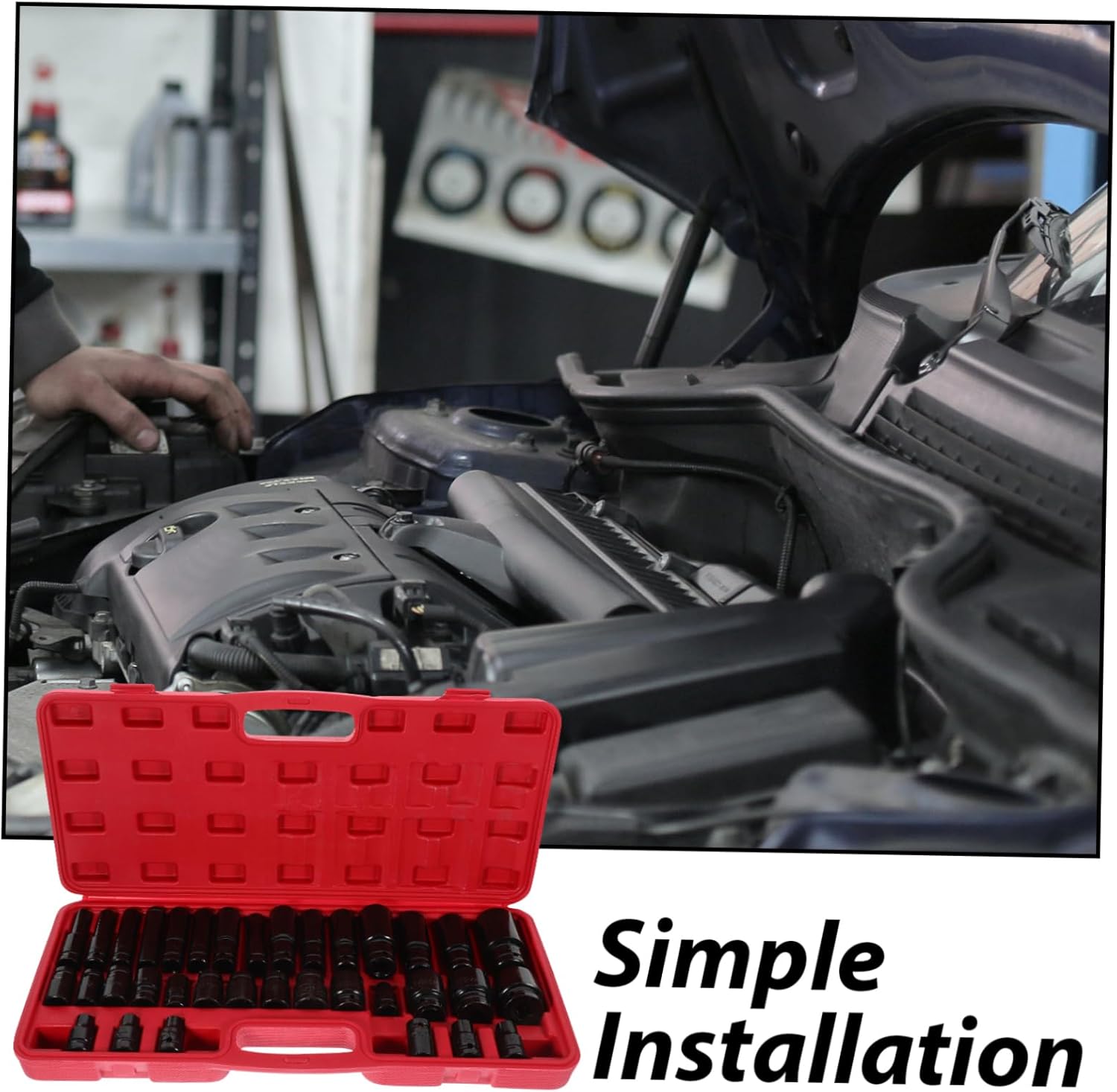 NUOBESTY 1 Set Electric Screwdriver Socket Bit Accessory Kit Material for Tire Maintenance and Versatile Mechanic Tool Use