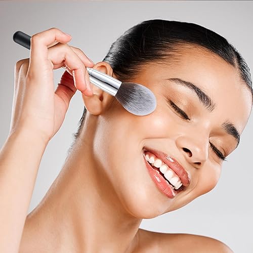 Miniatura 5 de ENERGY Juego de brochas de maquillaje de primera calidad, bronceador, rubor, corrector, contorno de sombra de ojos con polvos de crema líquida,