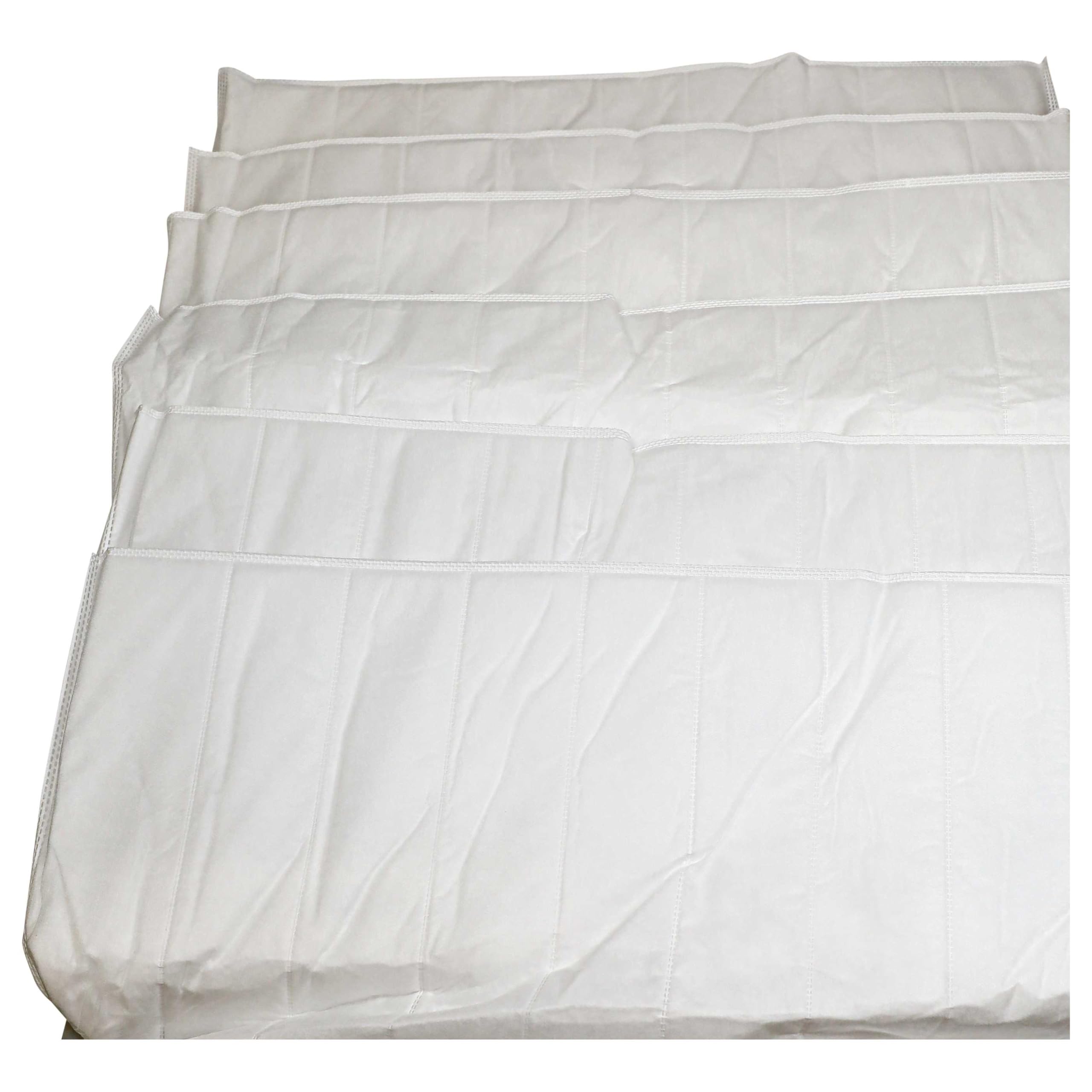 vhbw 3x Filtros de bolsa para sistemas aire acondicionado y ventilación | Filtro G4, 59,2 x 59,2 x 36 cm, blanco