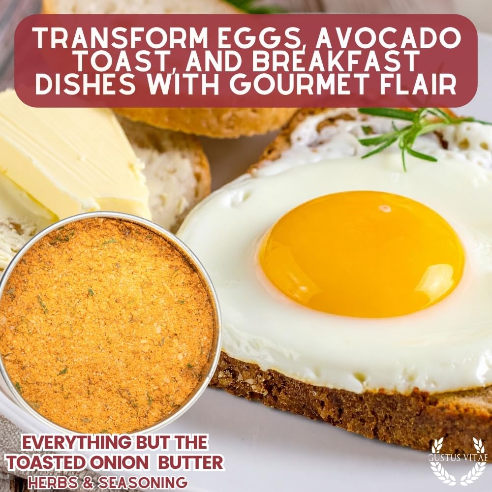 Everything But The Toasted Onion Butter Herbs & Seasoning | Artisanal Spice Butter Blend | All Natural, Non GMO | Small Batch, Hand Made | Made in USA | No MSG or Artificial Ingredients | GLP-1 Friendly | Sustainably Sourced, Ultra Premium Spice Mix | Bougie BBQ | Gustus Vitae - Image 5