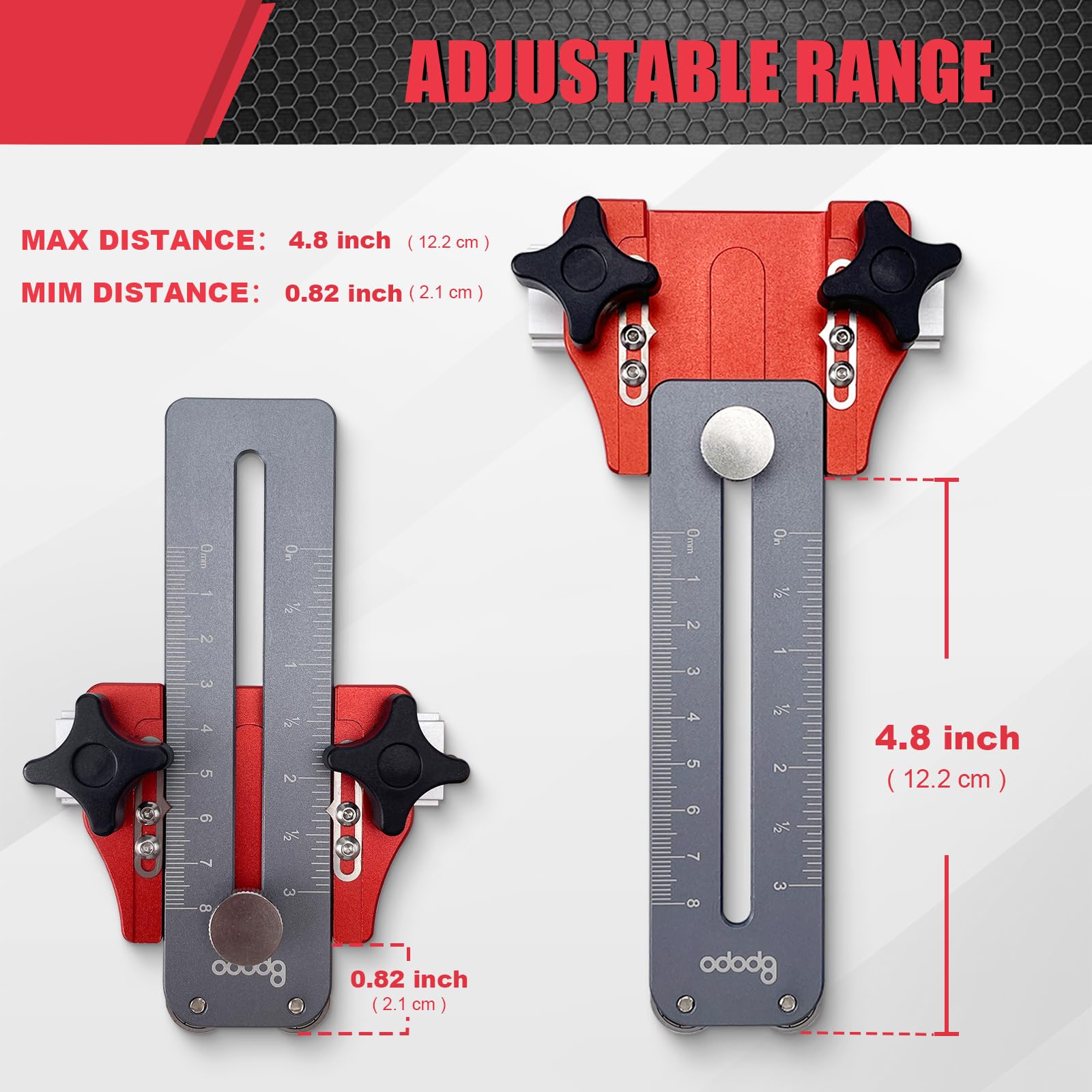 Calibro Per Sega Da Tavolo Belupai - Accessorio Per Lavorazione Legno, 450 Mm, Alta Precisione - Foto 11