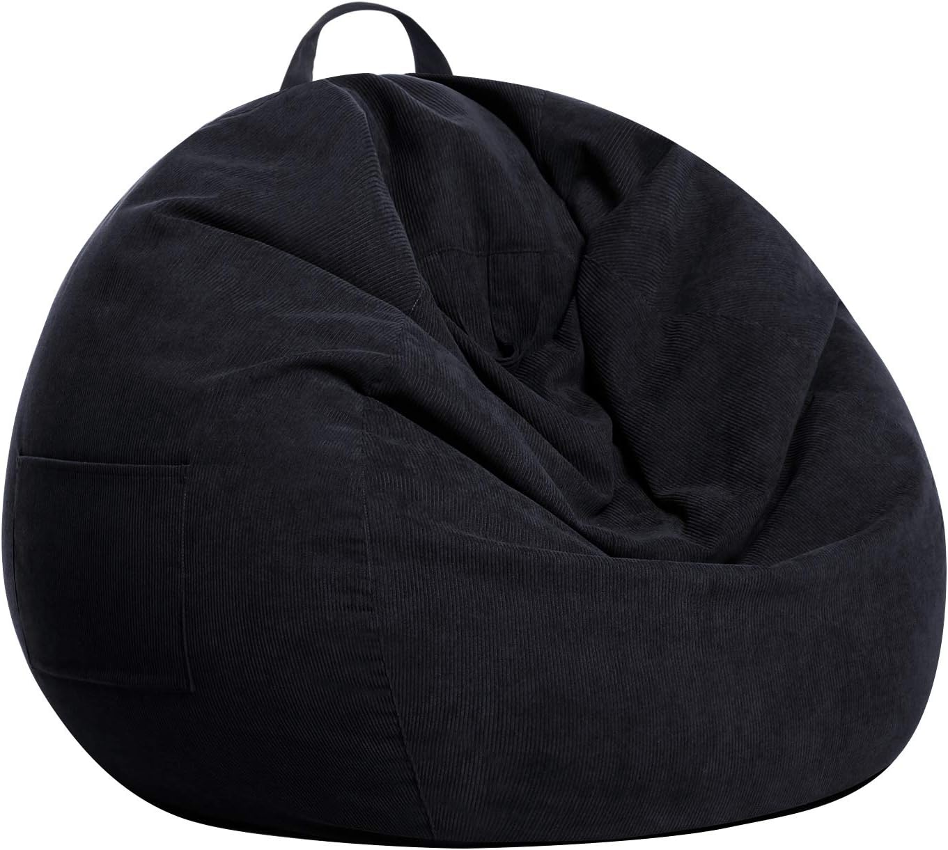 Buy Sanmadrola Bean Bag Chair Cover No Beans Stuffed Animal Storage For Kids Soft Premium Corduroy Stuffable Beanbag For Organizing Children Plush Toys Or Memory Foam Small 100l Black Online In Indonesia Buy Sanmadrola Bean Bag Chair Cover No Beans Stuffed Animal Storage For Kids Soft Premium Corduroy Stuffable Beanbag For Organizing Children Plush Toys Or Memory Foam Small 100l Black Online In Indonesia