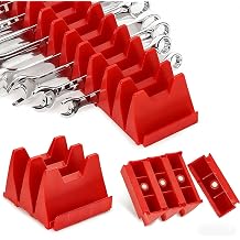 48 pcs Magnetic Modular Wrench Organizers for Tool Drawers - Wrench Rack with Metric&SAE Labels,Tool Storage Set Wrench Holder,Festival for Father and Boyfriend