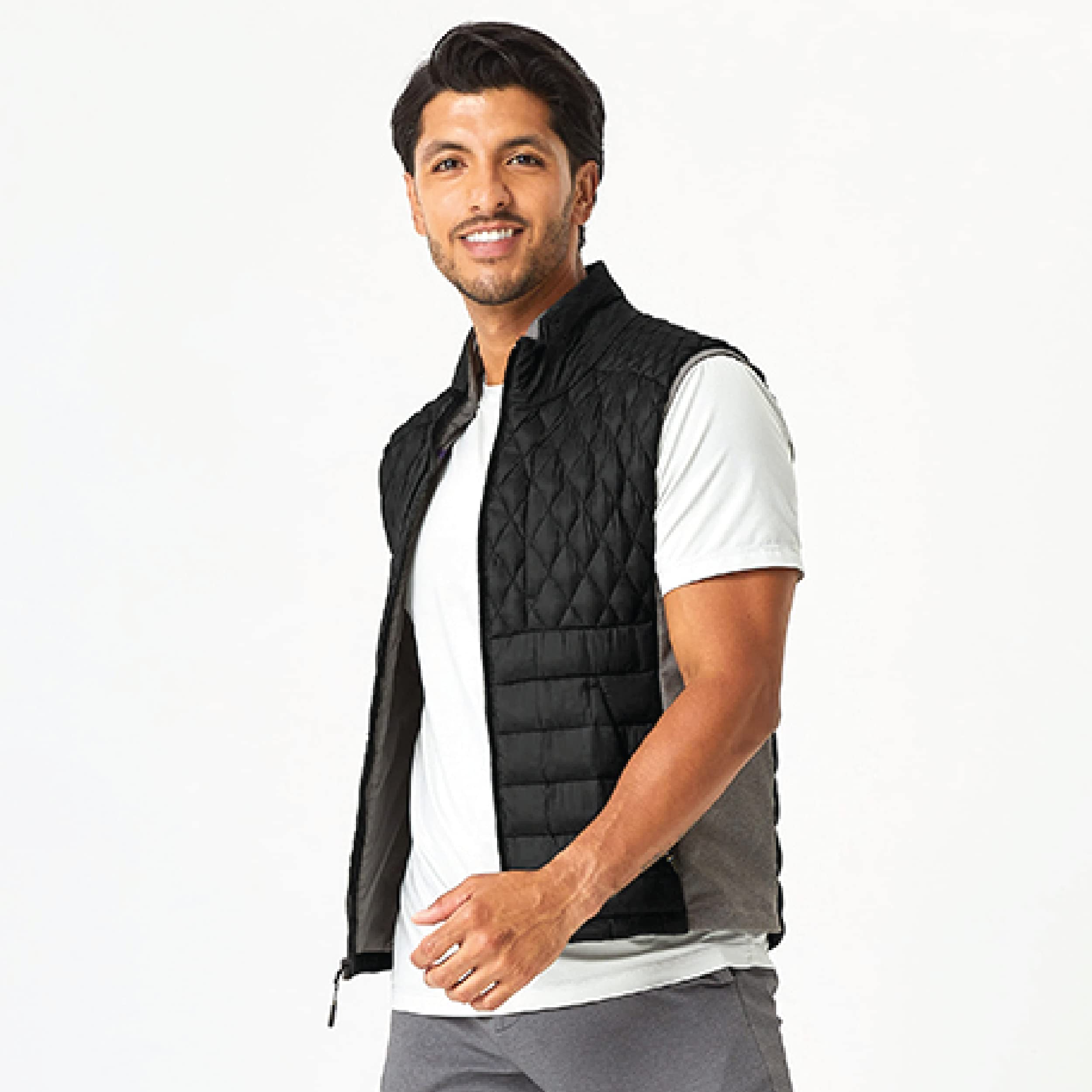 PYVOT Mens Dash Weighted Quilted Vest Weighted Blanket Inspired Clothing for Sensory Issues
