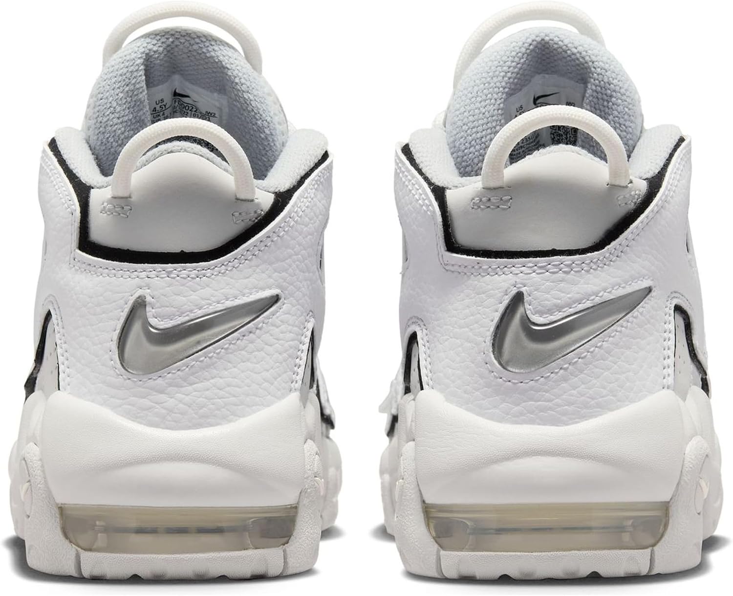 NIKE Air More Uptempo Big Kids' Shoes Grade School FD0022-001 (PH), Size 4
