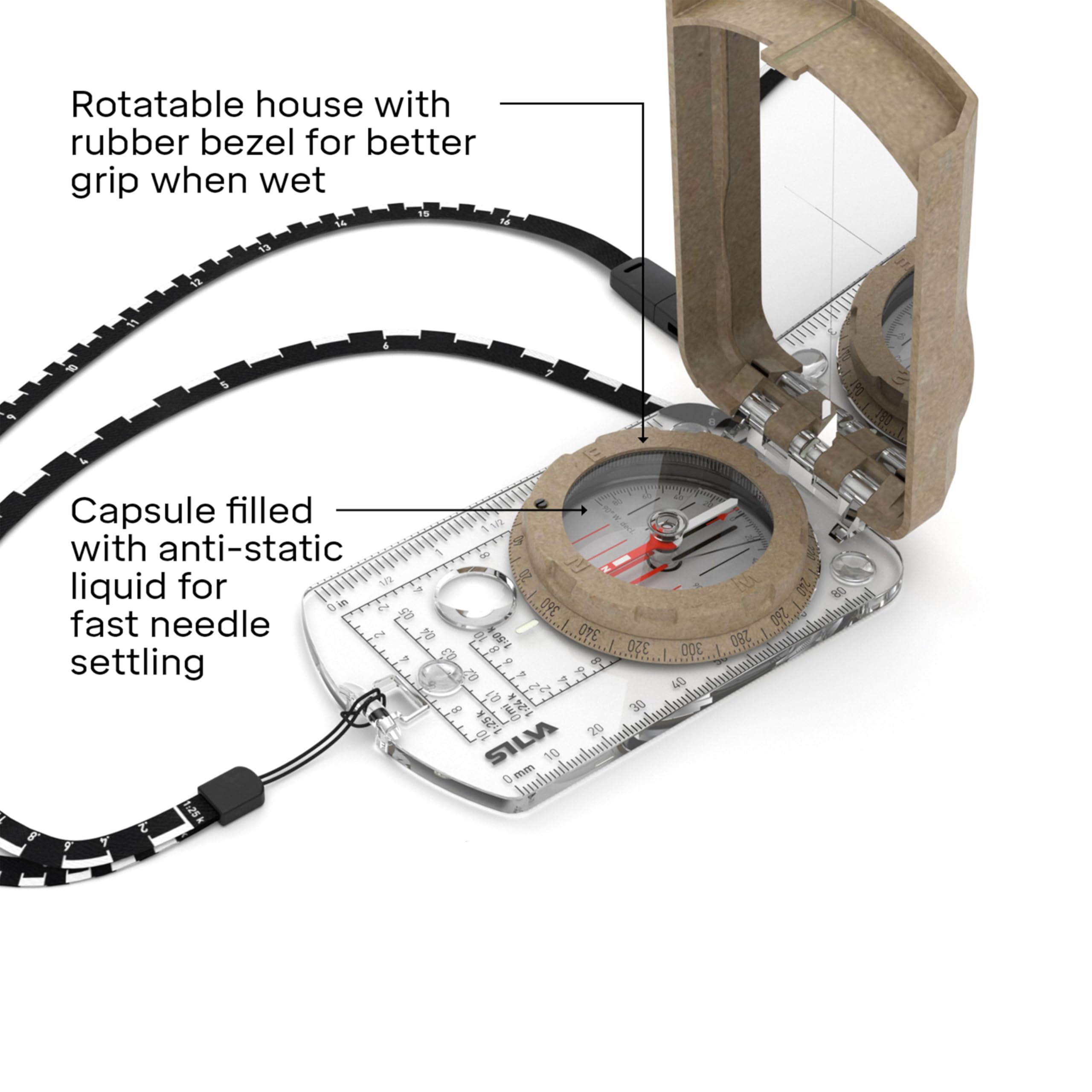 Boussole Silva 5-6400/360 - Navigation Precision Pour Randonnée Et Outdoor