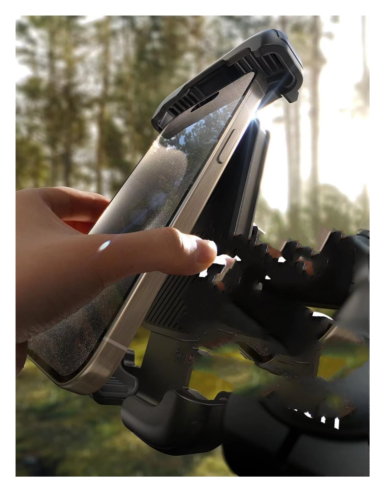 Staffa Navigazione GPS Supporto Per Telefono Da Moto 2025 Smorzatore Vibrazioni Manubrio Autobloccante IPhone Xiaomi Supporto Gps Moto