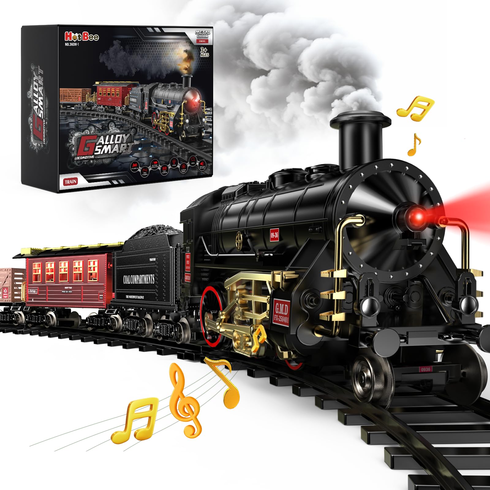 Amazon.com: Hot Bee Train Set - Alloy Train Toys for Boys w