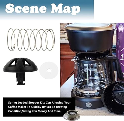 Miniatura 7 de 990117900 990237500 - Cesta de café para cafetera, kit de tapón de repuesto para cafeteras Hamilton Beach (paquete de 2)