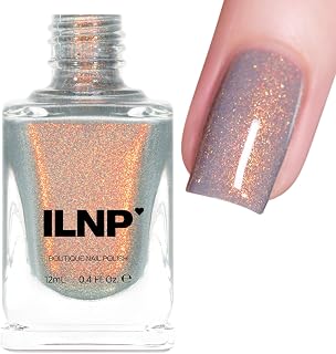 ILNP Flicker - Flickering Light Grey Shimmer Nail Polish