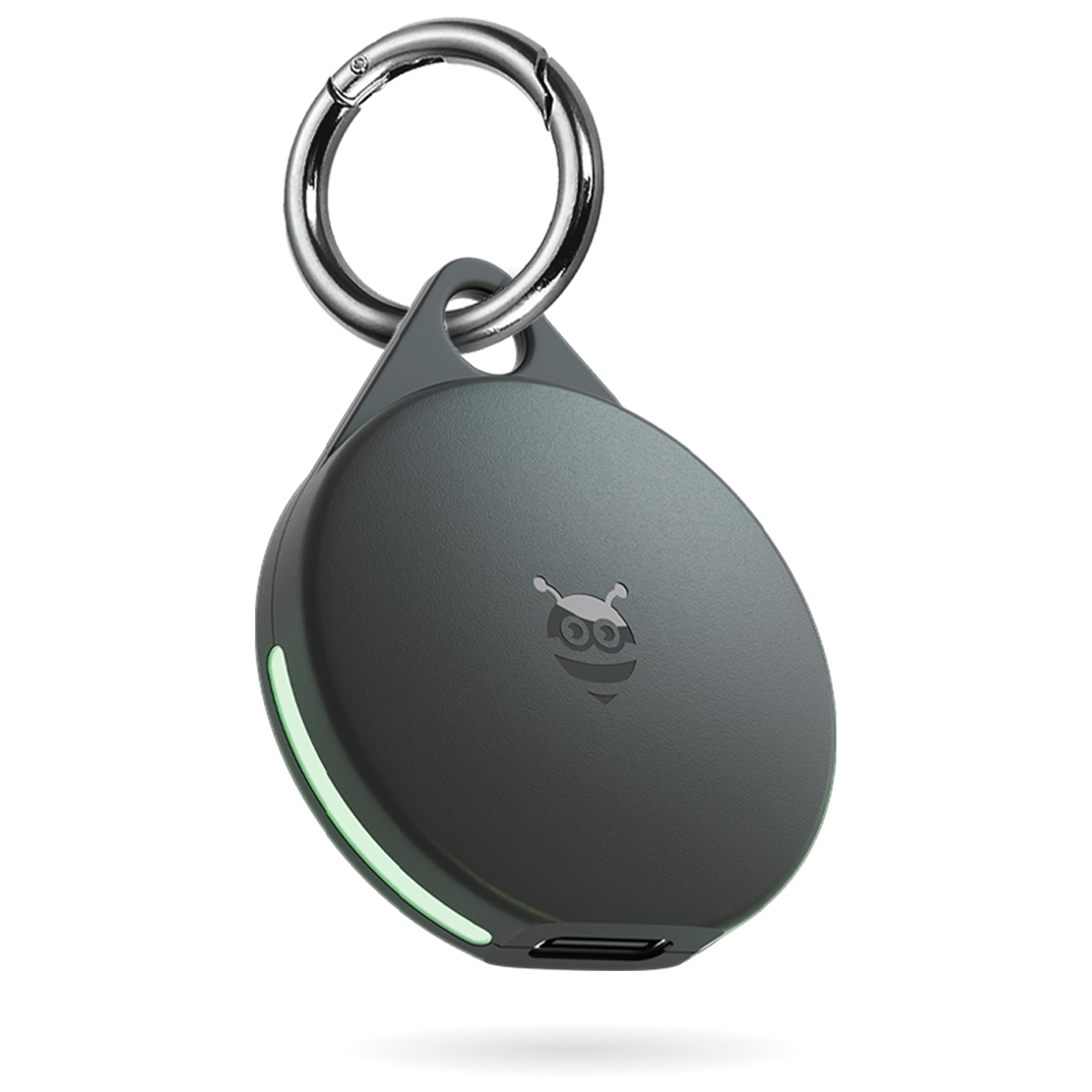 Pebblebee Clip Universal - Rechargeable Mini Item Tracker | Replacement for AirTag & Android Tracker | 12 Months Battery Life | Compatible with Google & Apple Find My Apps | LED & Sound Alerts