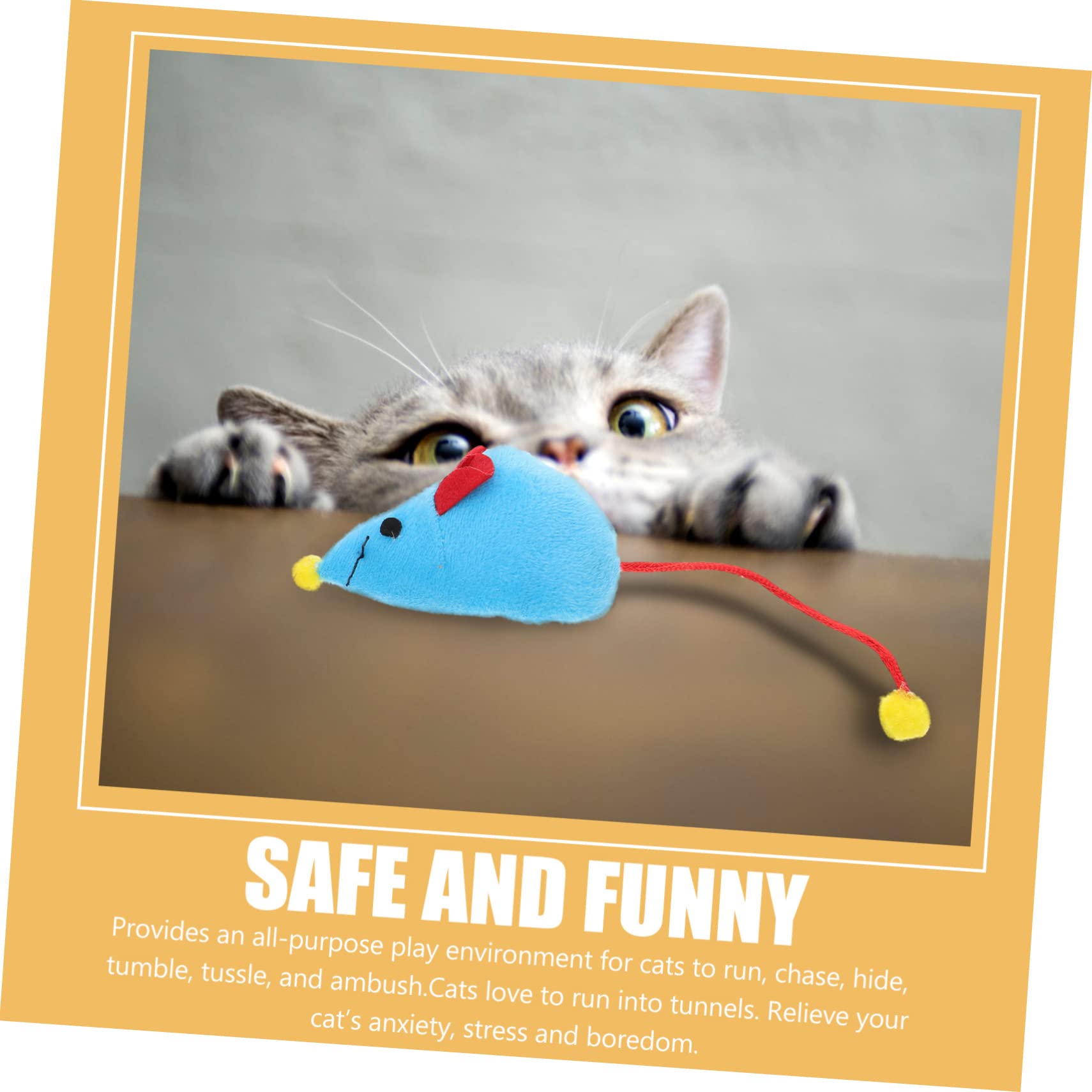 Didiseaon 4 Ensembles De Jouets De Marche pour Chat Trous Jouet pour Chat Tube pour Tunnel pour Chien Porte pour Mur Porte pour Chien Lit De Jeu Jouet À Cache-Cache Cochon en