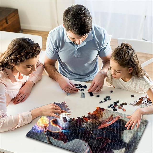 Foto 5 de 6 de Rompecabezas Puzzles The Panda Pyro Rompecabezas 1000 Piezas Rompecabezas Madera para Adultos y niños 14 años…