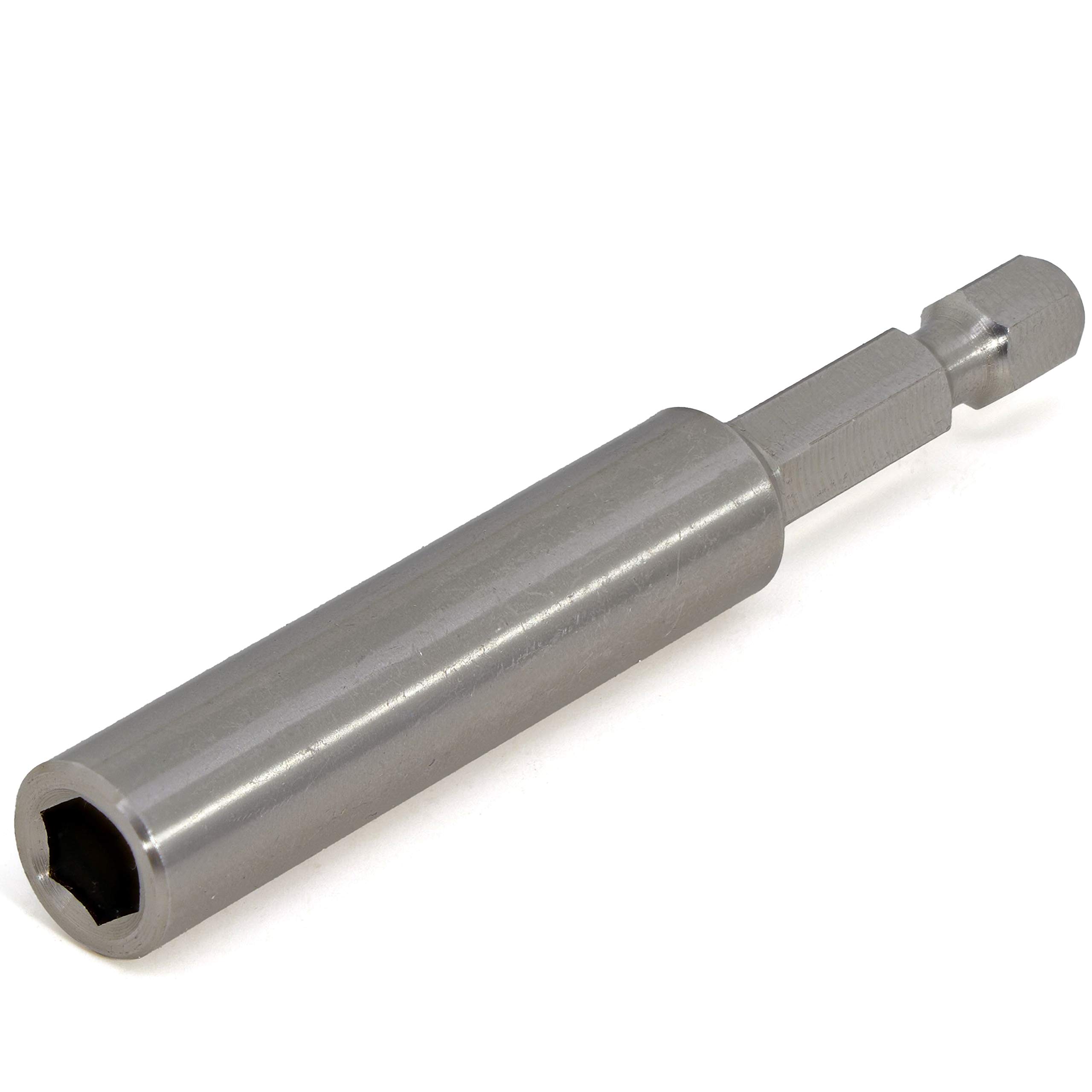 Snapklik.com : Stainless Steel Magnetic Bit Holder, 3 Inch Length, 1/4 ...