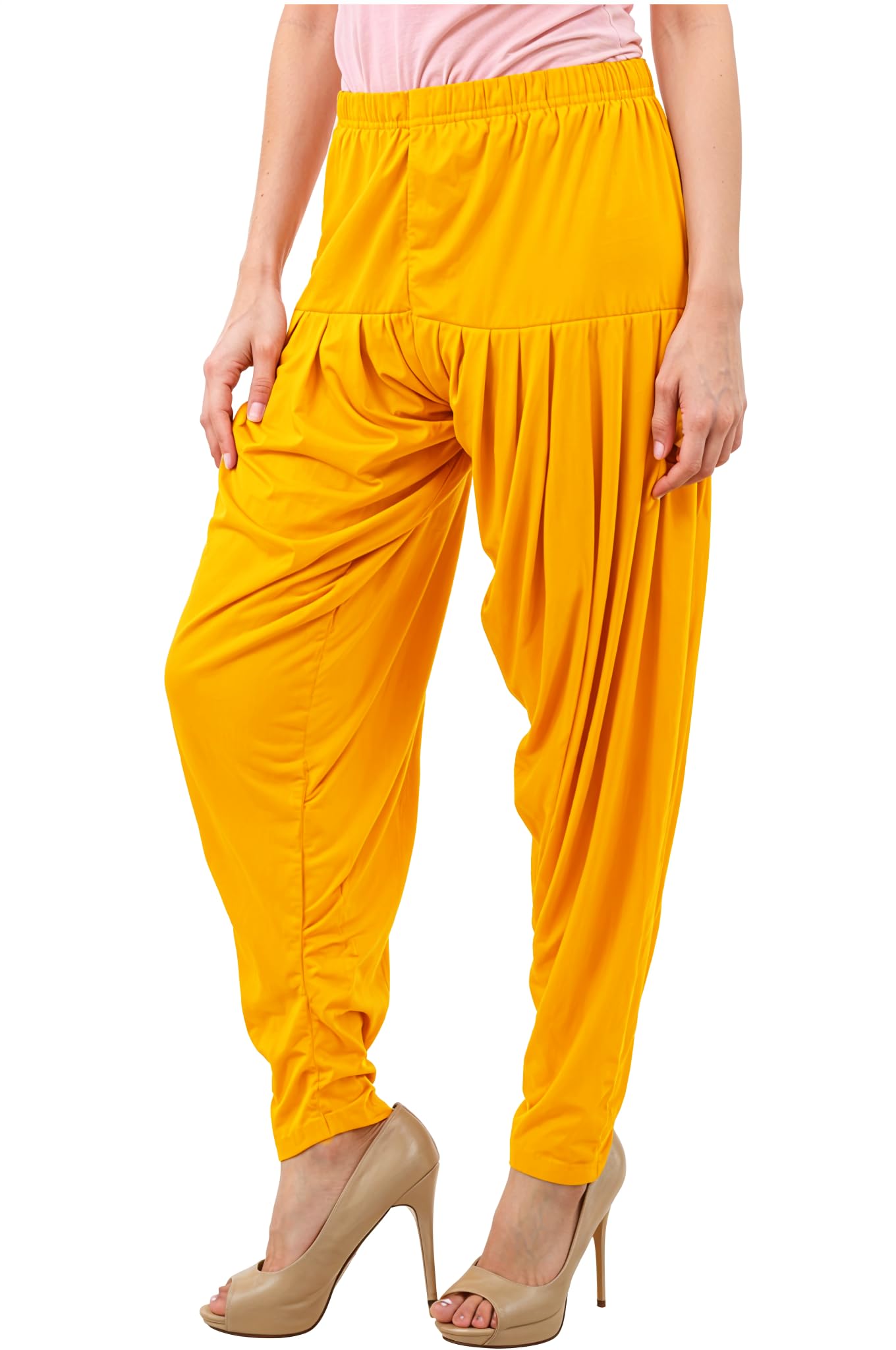buy that trendz Women's Regular Fit Cotton Patiala Salwar Harem Bottoms Pants (231-Single Patiala Pants MYlw_Mango Yellow_3XL)-picture-53