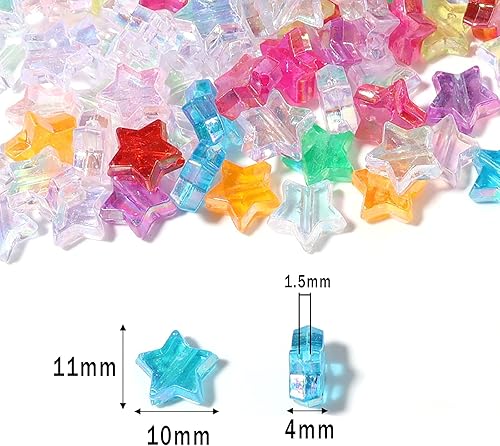 Miniatura 5 de 300 cuentas acrílicas AB para hacer joyas, cuentas de vidrio lindas para hacer collares, cuentas espaciadoras únicas, cuentas estéticas a granel,