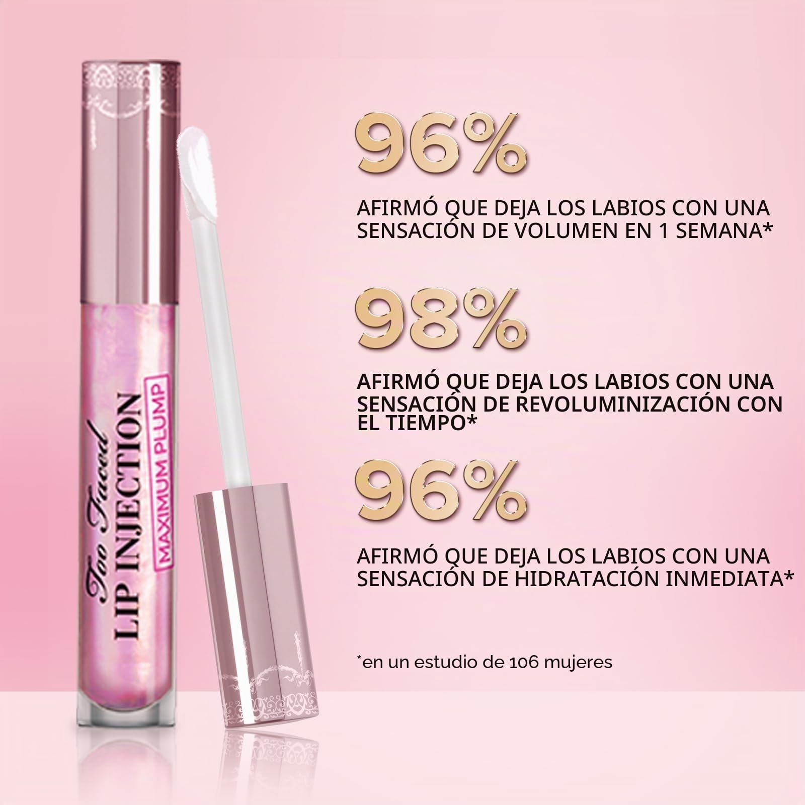 Too Faced original | Lip Injection Maximum Plump | 1 unidad (4 ml)