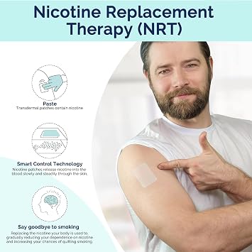 21mg Quit Smoking Patches, Step 1 Stop Smoking Aids Patches, 30 Count Transdermal System Patch, Quit Smoking Stickers That Work with 2 Weeks, Easy and Effective Help to Quit