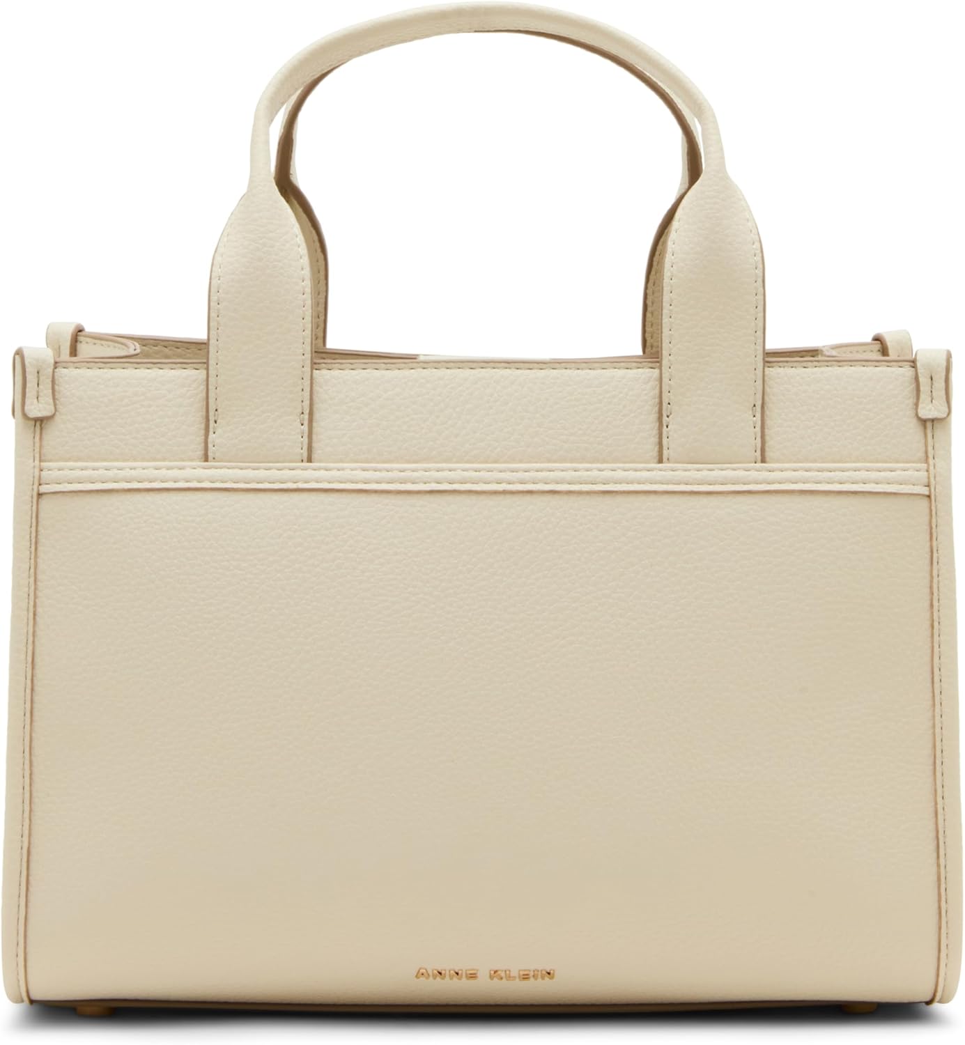 Anne Klein Medium Satchel with 2 Detachable Straps, Parchment - Image 3