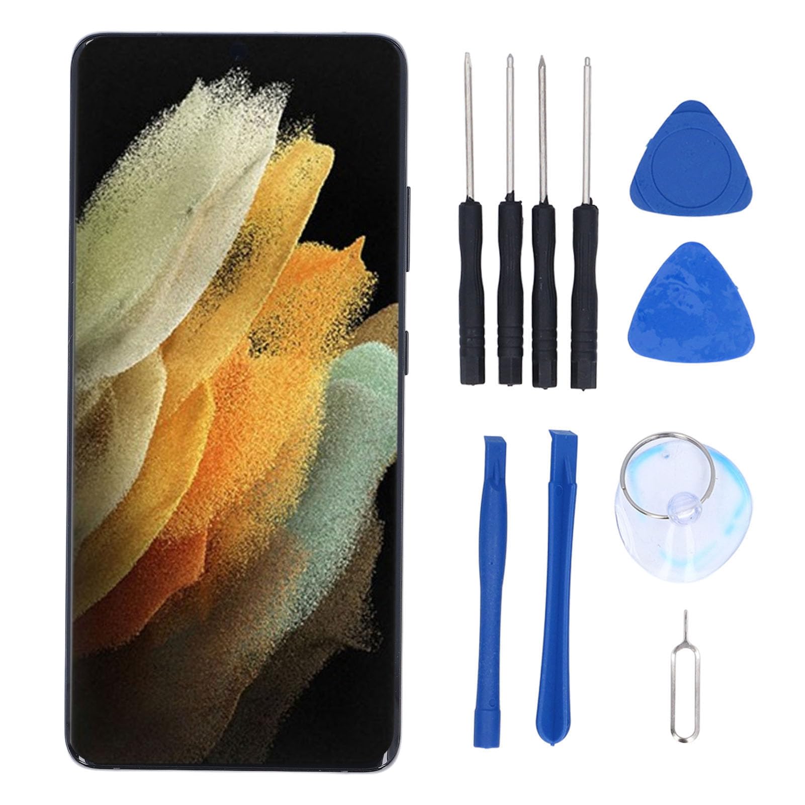 Generic Austausch des Telefonbildschirms für das S21 Ultra 5G SM G998B mit HD-Touch-Display für Schnelle Reparaturen. Werkzeugsatz Im Lieferumfang Enthalten