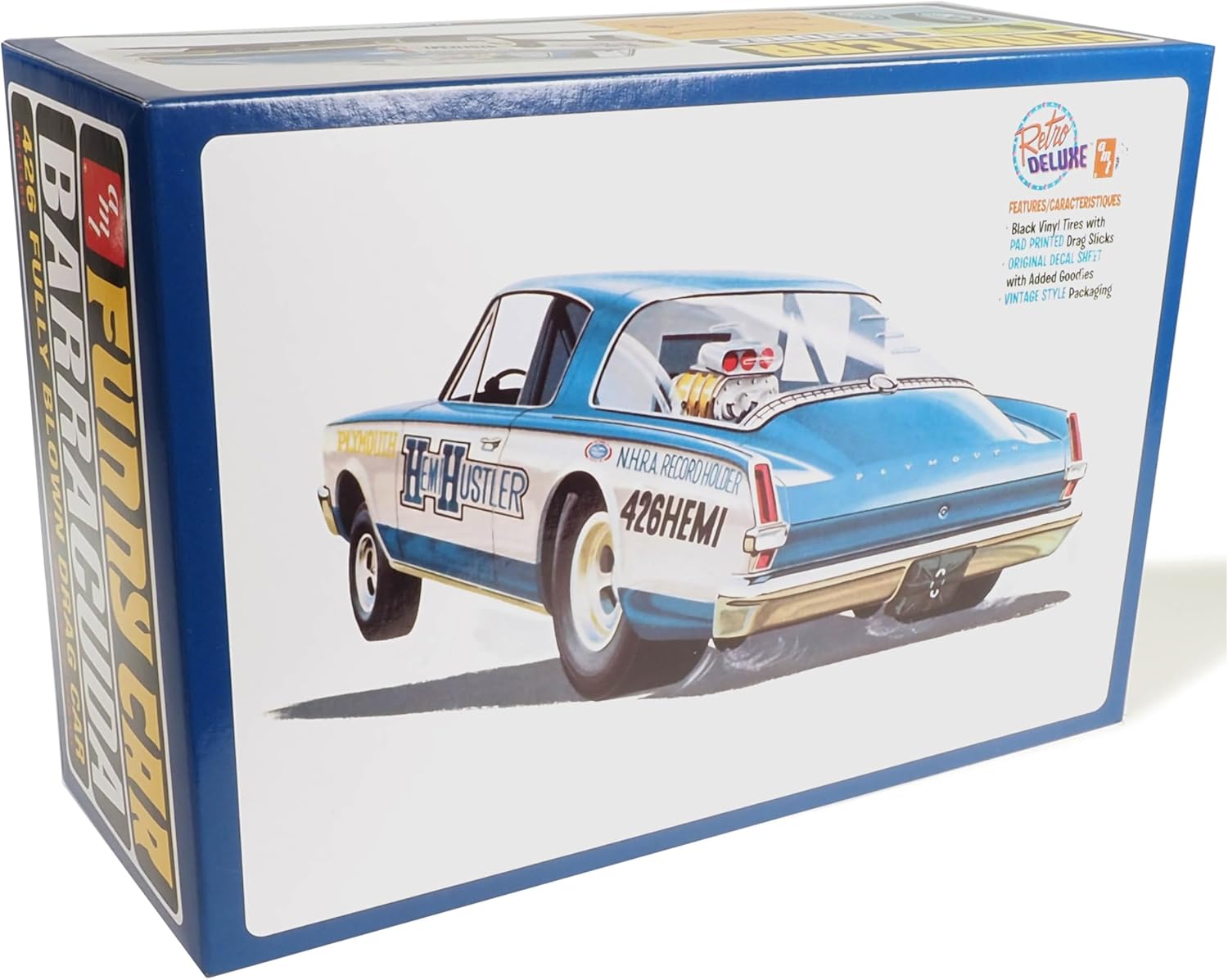 Skill 2 Model Kit 1966 Barracuda Funny Car Hemi Hustler 1/25 Scale Model by AMT AMT1464