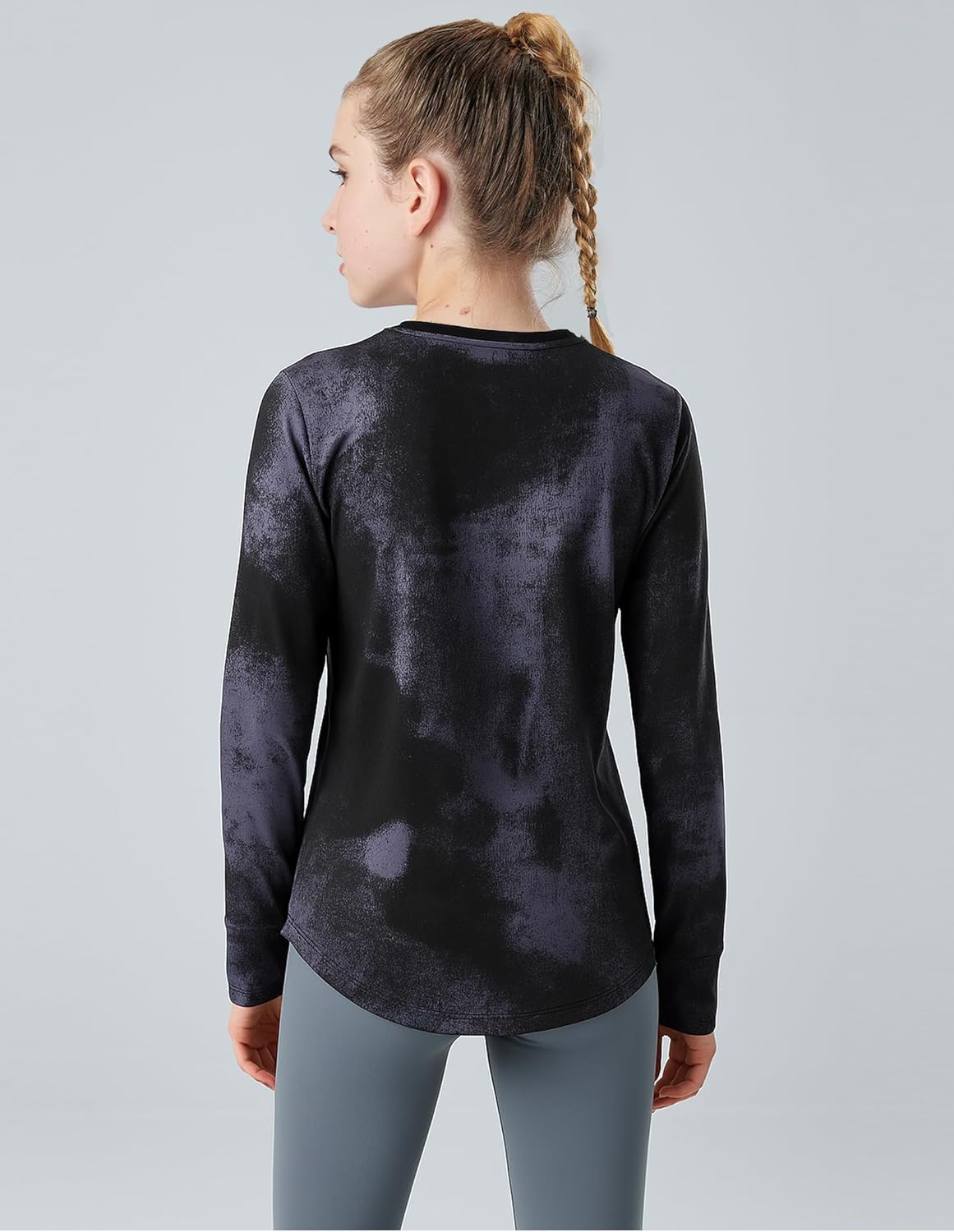 3 Pack Youth Girls Long Sleeve Shirts Active Dry Fit Athletic Performance Clothes Kids Teens Tees with Thumbholes - Image 3