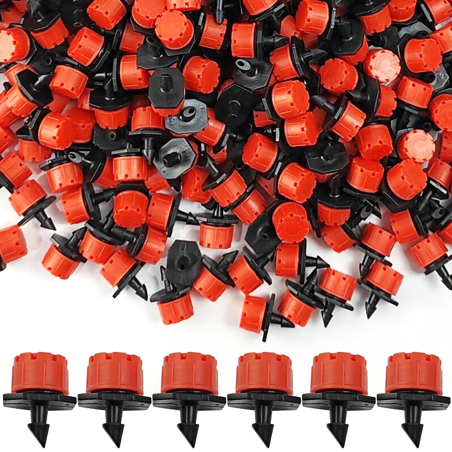 Wzzy Gurden 100PCS Tropfbewässerungsstrahler mit Pfahl