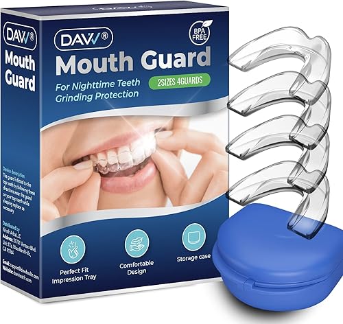 Protector bucal para apretar los dientes (juego de 4 piezas)