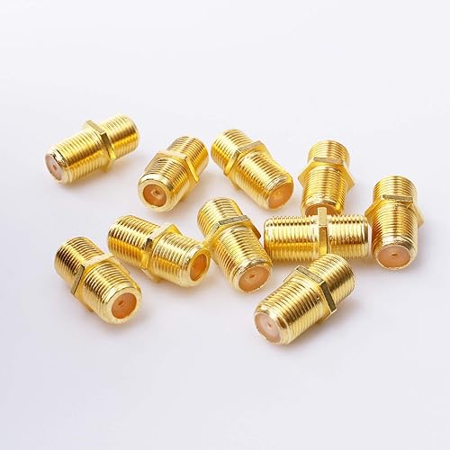 Miniatura 4 de Conector de cable coaxial Tipo F RG6 Adaptador de extensión de cable (paquete de 20)