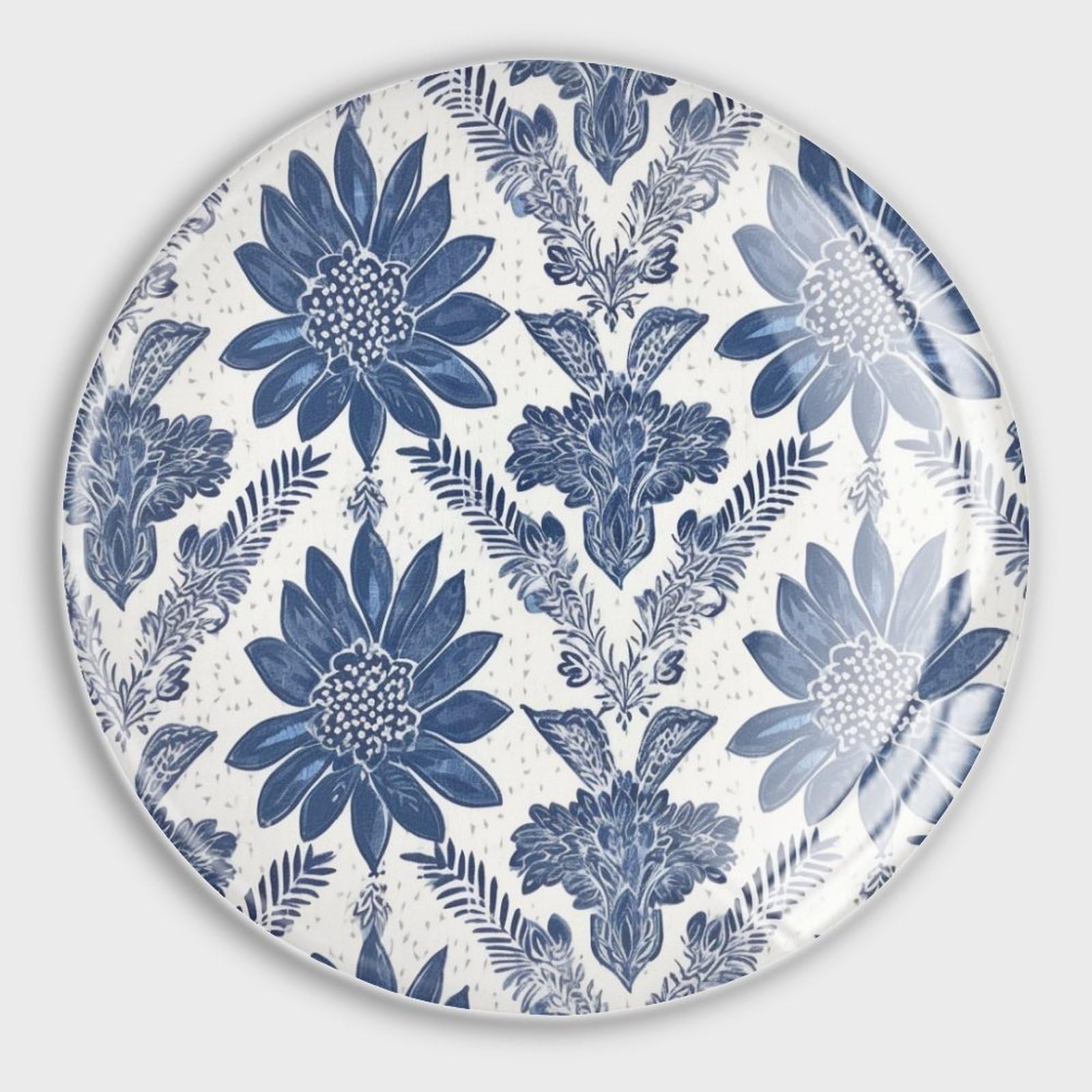 Aimants de réfrigérateur puissants lot de 4 style asiatique bleu indigo pour cuisine