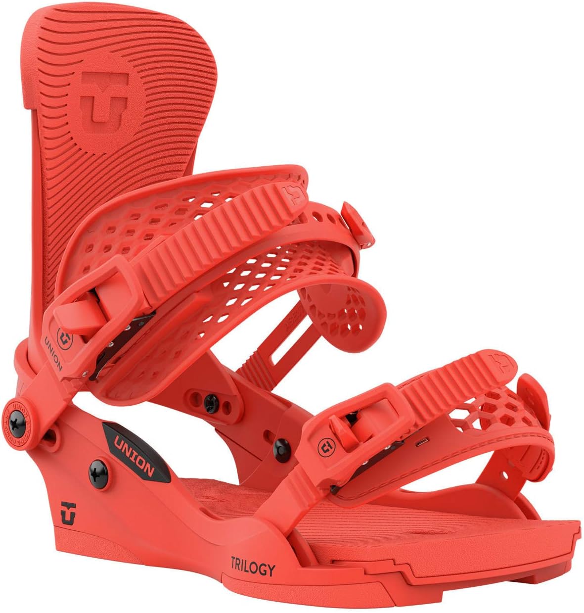 Union Trilogy Team Snowboard Bindings Womens Sz S (4-6.5) Coral