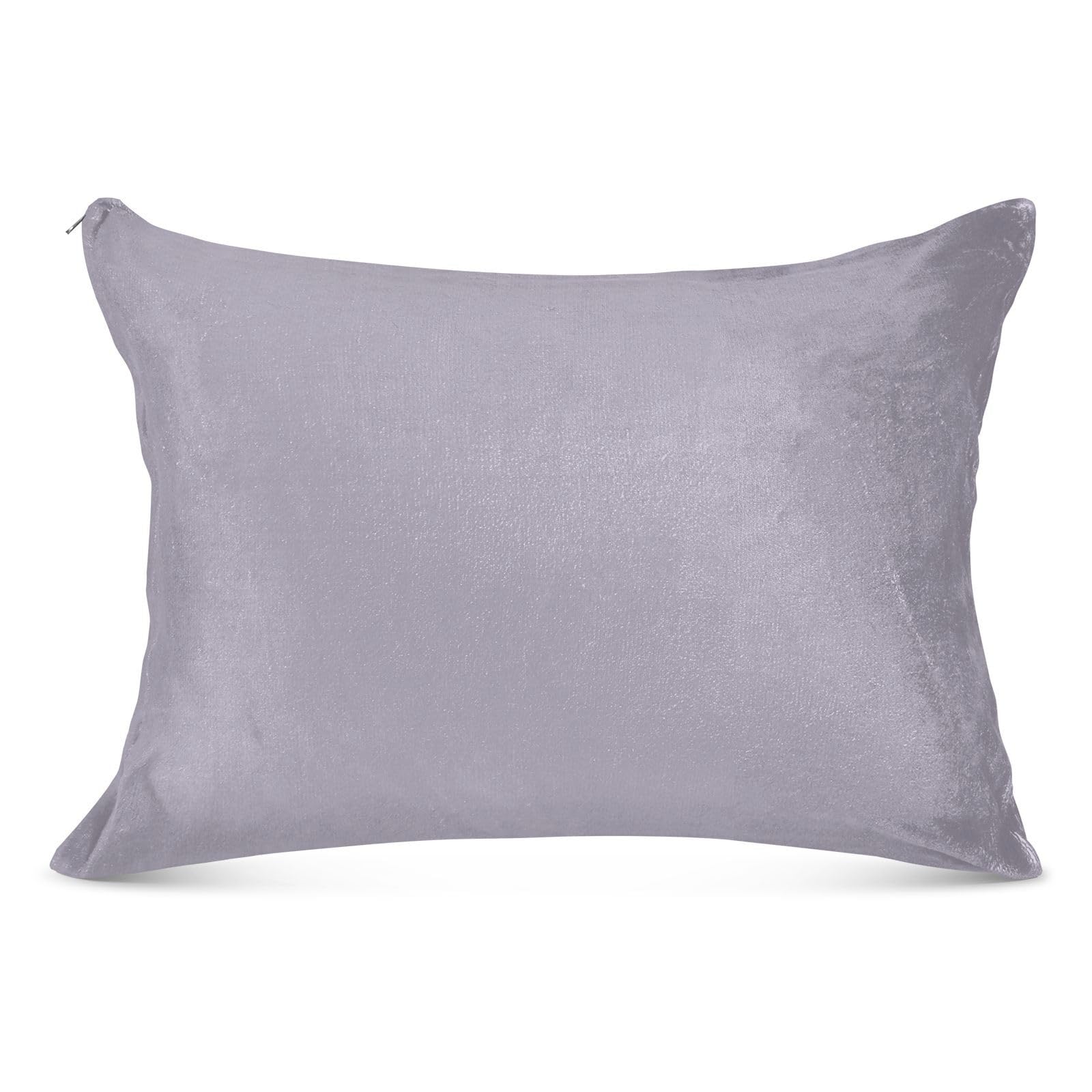 Taie De Traversin 53x137 Cm - Microfibre Douce - Motif Framboise Et Mûres - Fermeture à Glissière - Lavable Machine